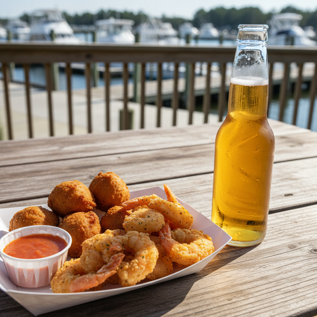 Right in the heart of ocean drive on Main Street is a restaurant legend.You’ll see a line outside Hoskins Restaurant tha