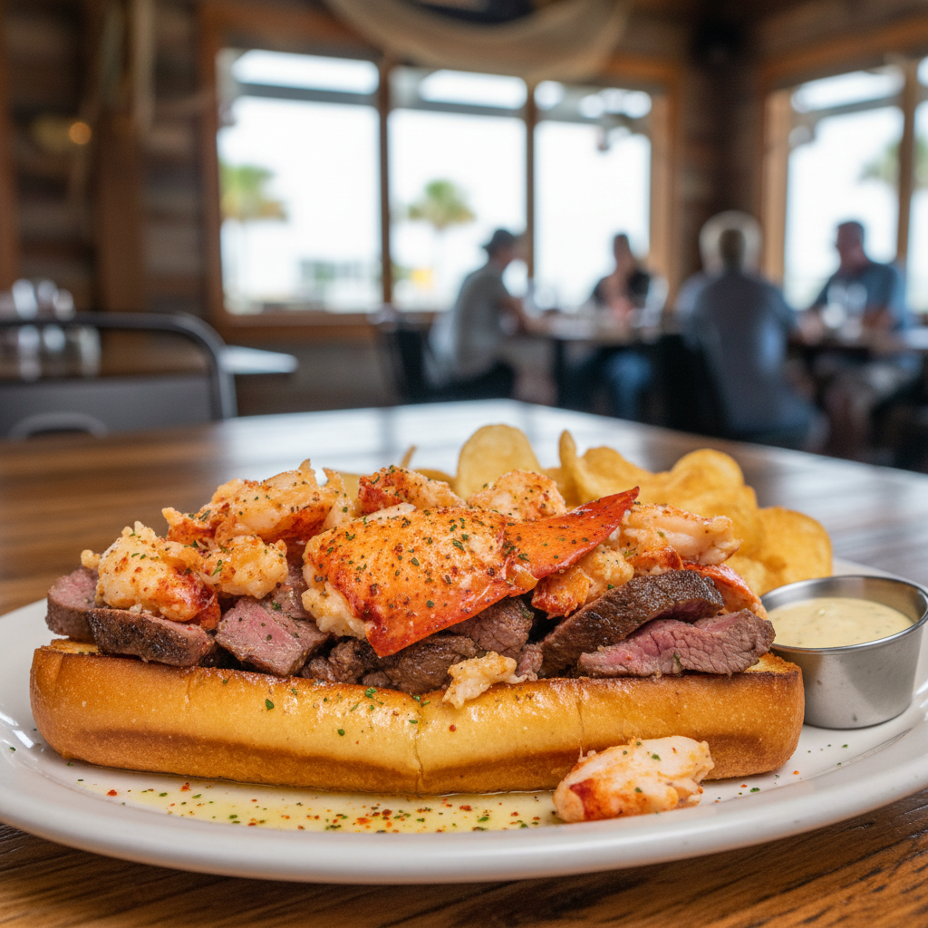 Flying Fish Public Market & Grill — Flying Fish puts a surf-n-turf lobster roll on the weekend board